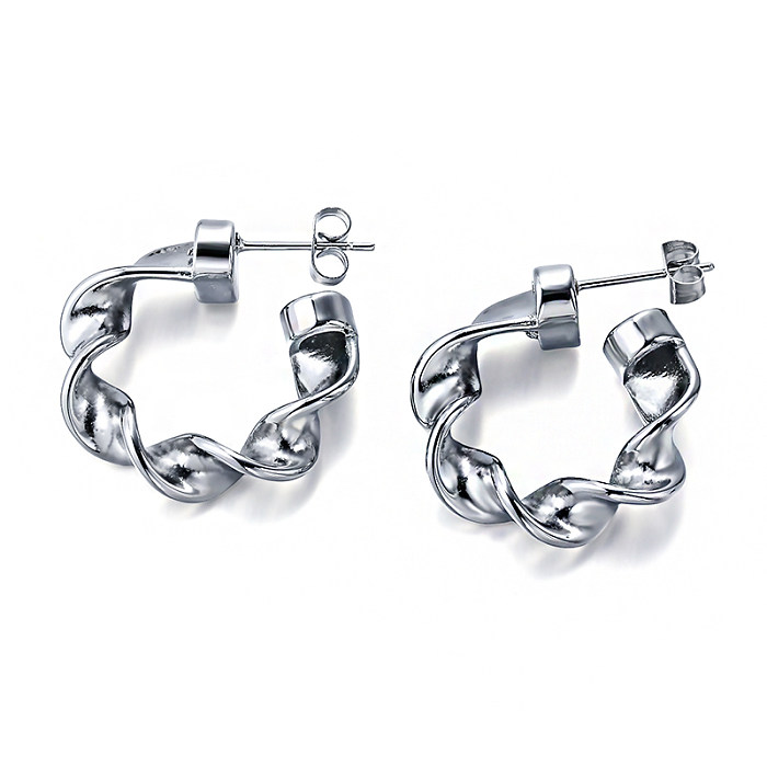 9mm wire diameter large Fried Dough Twists texture tail 9mm column versatile design ear button