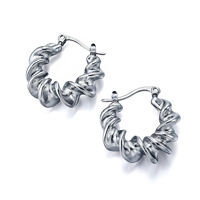 rotating thread texture versatile design ear buckle
