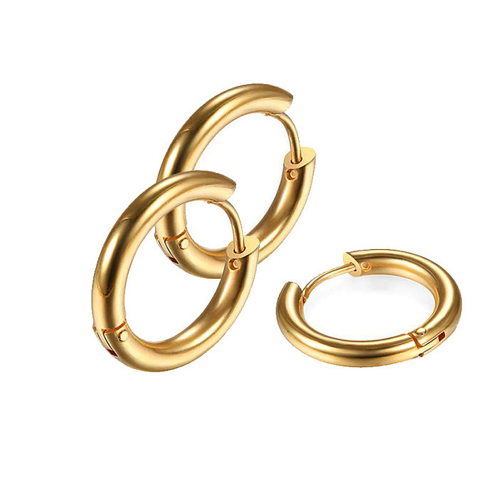 2mm wire Stainless Steel Hoop Earrings for Women