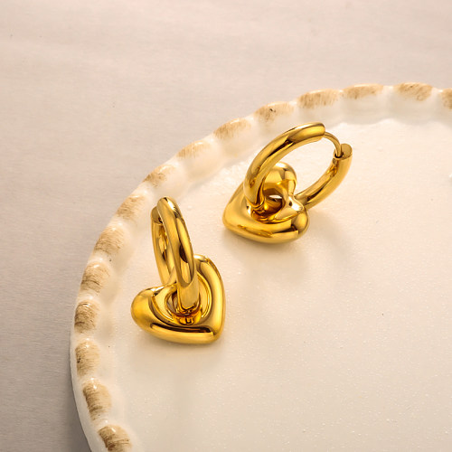 Minimalist Love Perforated Earrings