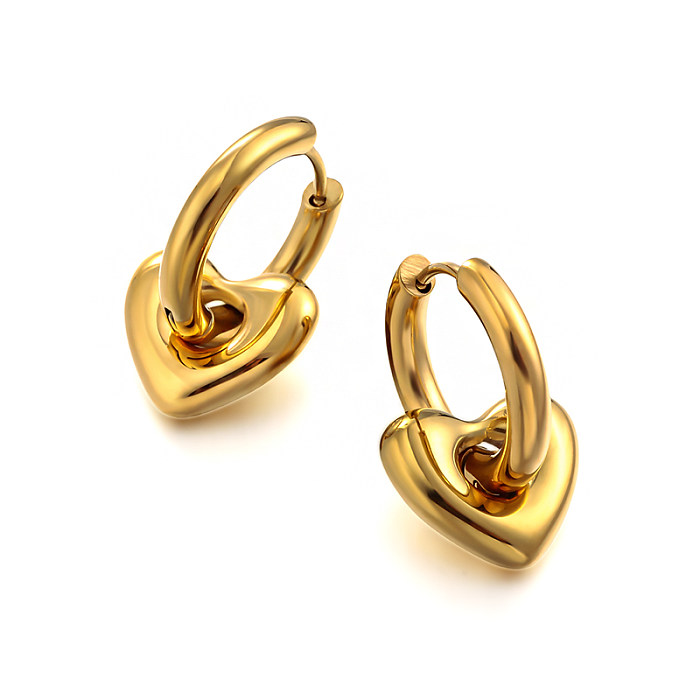 Minimalist Love Perforated Earrings
