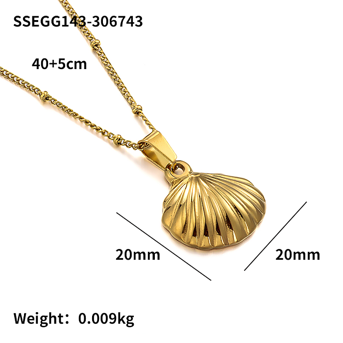 Simple ocean style shell necklace