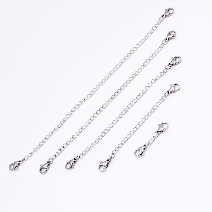 Stainless Steel Extenesions Chains with 2 Lobster Clasp for Necklace and Bracelets