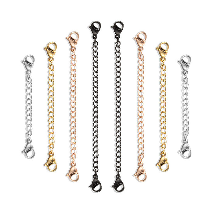 Stainless Steel Extenesions Chains with 2 Lobster Clasp for Necklace and Bracelets