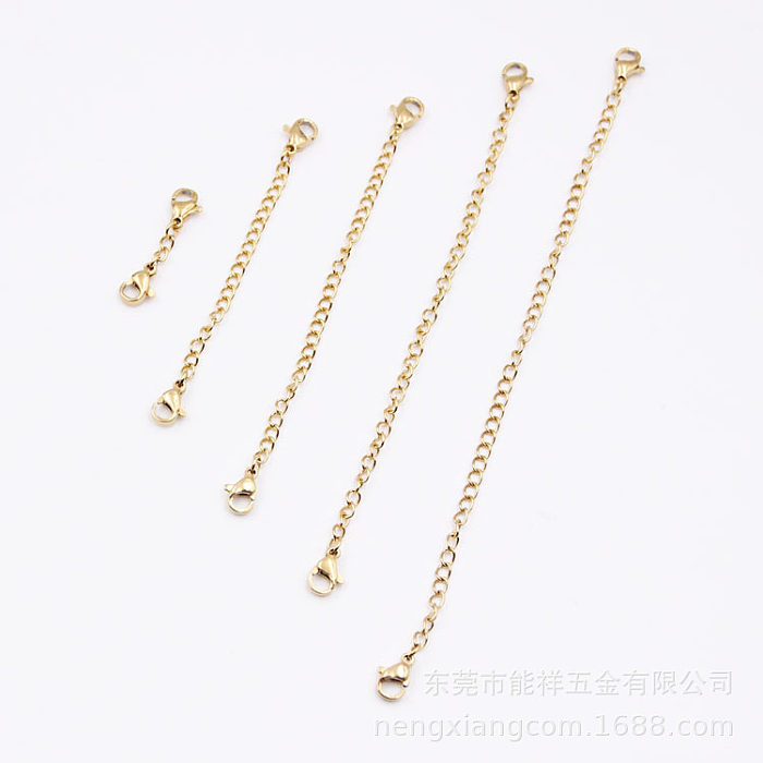 Stainless Steel Extenesions Chains with 2 Lobster Clasp for Necklace and Bracelets