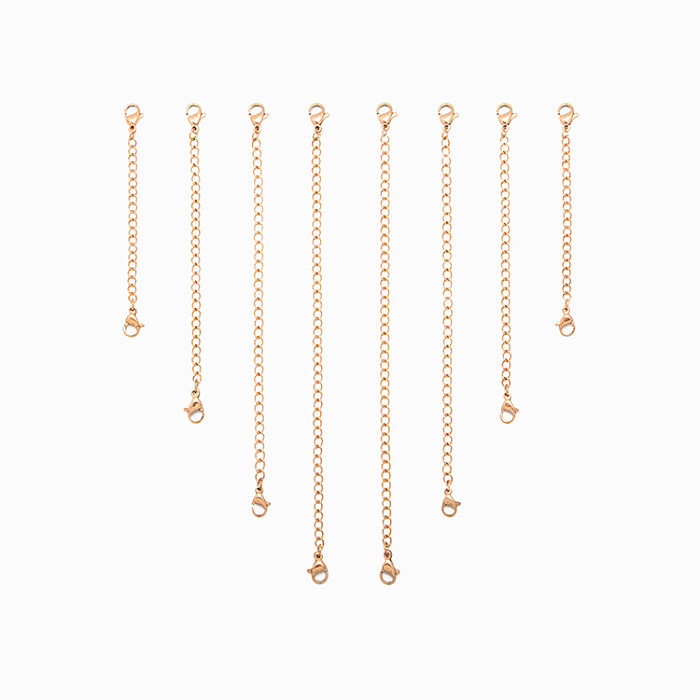 Stainless Steel Extenesions Chains with 2 Lobster Clasp for Necklace and Bracelets