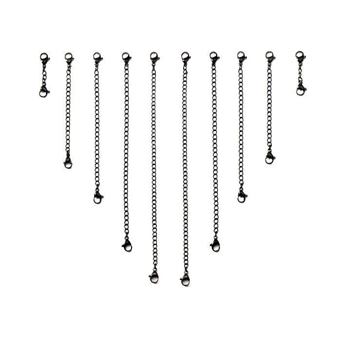 Stainless Steel Extenesions Chains with 2 Lobster Clasp for Necklace and Bracelets