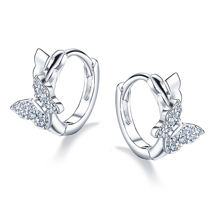 925 Sterling Silber Ohrringe Creolen Huggies