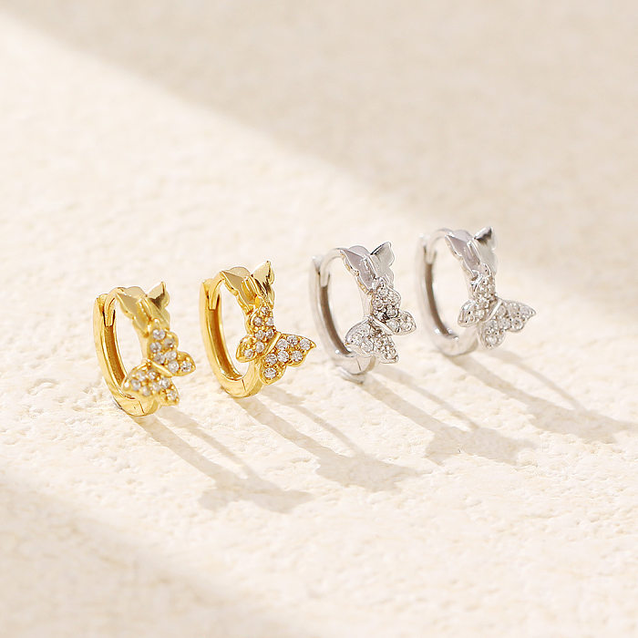 925 Sterling Silber Ohrringe Creolen Huggies