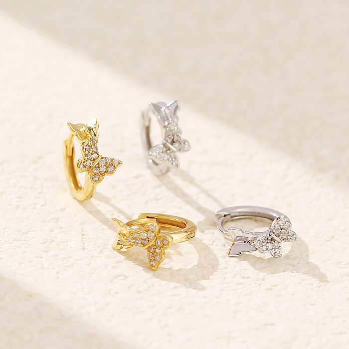 925 Sterling Silber Ohrringe Creolen Huggies