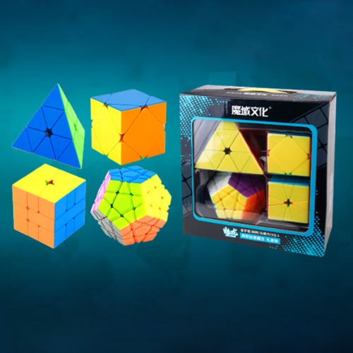 MoYu MFJS Meilong Carbon Fiber/Non-Cubic Magic Cube Set - Stickerless