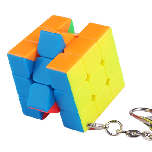 Yuxin Yuqilin V2 Magic Cube Key Chain Keyring Square Cube Pendant