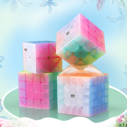 Qiyi Qiming Pyraminxcube Magic Cube - Jelly Color
