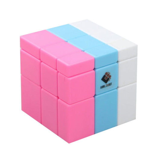 Cube Twist 3-colors Spliced Mirror Magic Cube - Color Random
