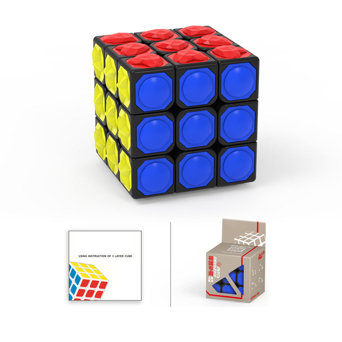 YJ Shizhang 3x3x3 for blind people 