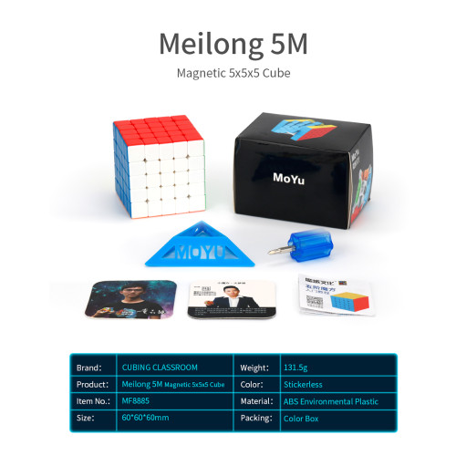 MFJS Meilong Custom 5x5 M Magic Cube