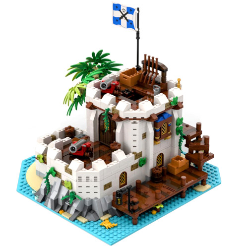 1451Pcs Imperial Fortified Outpost MOC-79638 Castle Building Blocks Model Kits Compatible with Pirates of Barracuda Bay 21322 (Licensed and Designed by llucky)