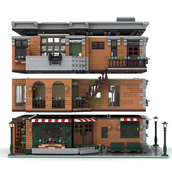 4642Pcs Friends Apartment MOC-79570 DIY Building Blocks Toy (Licensed and Designed by LegoArtisan)