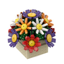 699Pcs Flower Bonsai Bouquet Building Blocks DIY Assembling Flower Toy (Licensed and Designed by Ben_Stephenson, compatible with 10280 10281 40460)