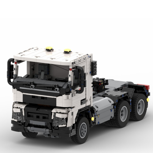 2336+Pcs MOC-77580 1: 17 Dynamic RC Technic Tow Truck Small Particle Building Blocks Stem Toys - White