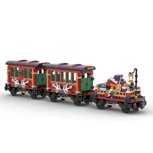 575Pcs 10254 Additional Carriages MOC-79236 Building Blocks MOC Model Kits Compatible with 10254 Train / 60197 / 10259 (Licensed and Designed by Little_Thomas)