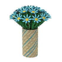 1852Pcs Azure Flowers Building Blocks DIY MOC Flowers Bricks Toy (Licensed and Designed by Ben_Stephenson)