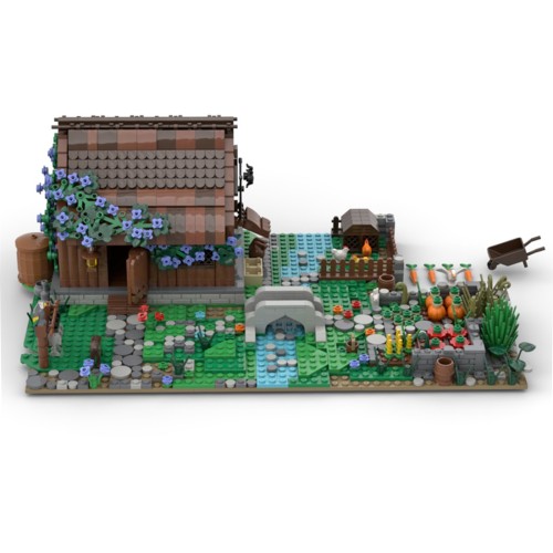 1462+Pcs MOC Forest Hut Small Particles Building Blocks Assembly Toys (This product is not manufactured or sold by Lego and has no connection with Lego)