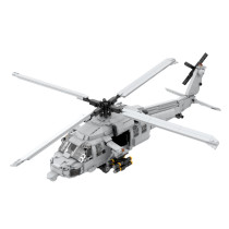 1296Pcs Modern Military Series Black Hawk Helicopter Building Blocks Toy