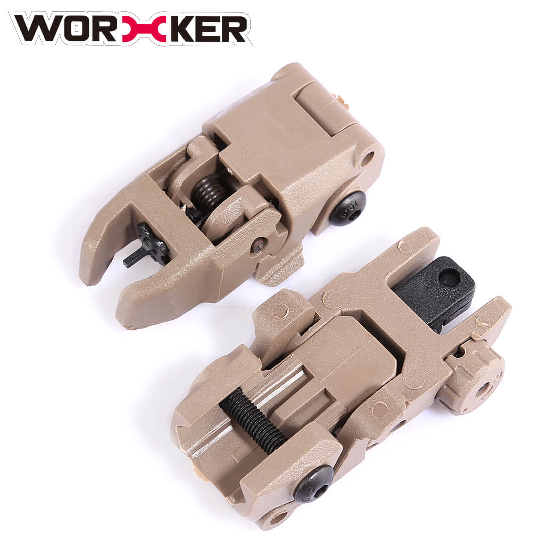 Worker MOD Tactical QD Flip Up Front Rear Sight Adjustable for Nerf Modify Toy 