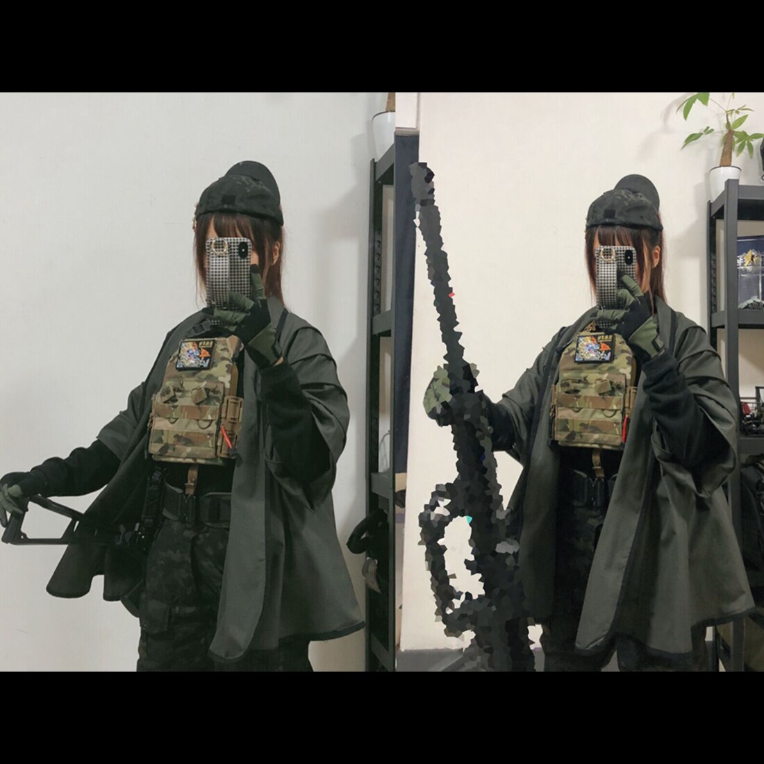 Tactical Coat Training Cloak Combat Haori Jacket Shirt Paintball Airsoft Huntint 