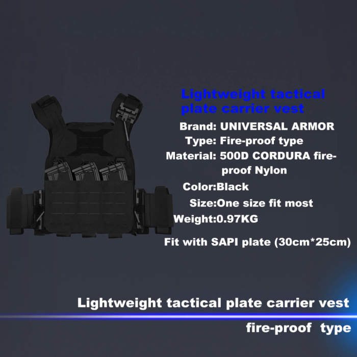 UTA X-wildbee Tactical Plate Carrier Vest Fire-proof Infrared-proof Molle Vest