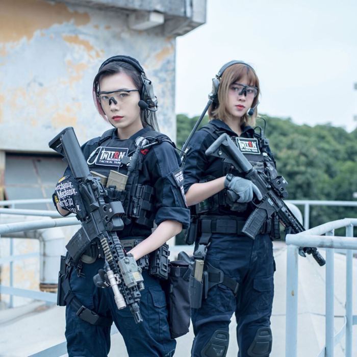 BACRAFT TRN G3 BDU Tactical Combat Long Sleeve Shirt -Police Blue