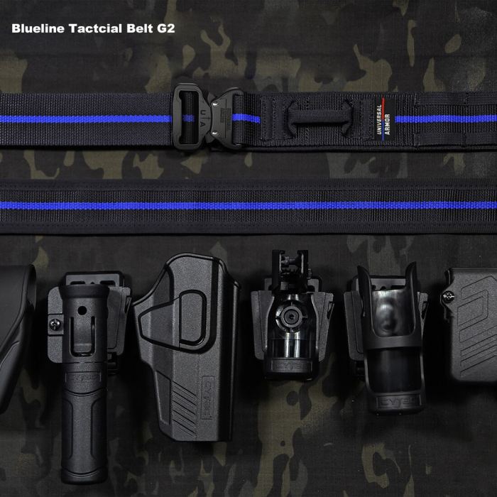 UTA Thin Blue Line Belt Universal Quick Reverse UA Armoured Tactical Belt
