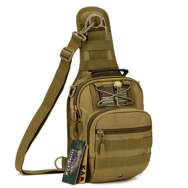 IDOGEAR Tactical Military Sling Molle Bags Packs