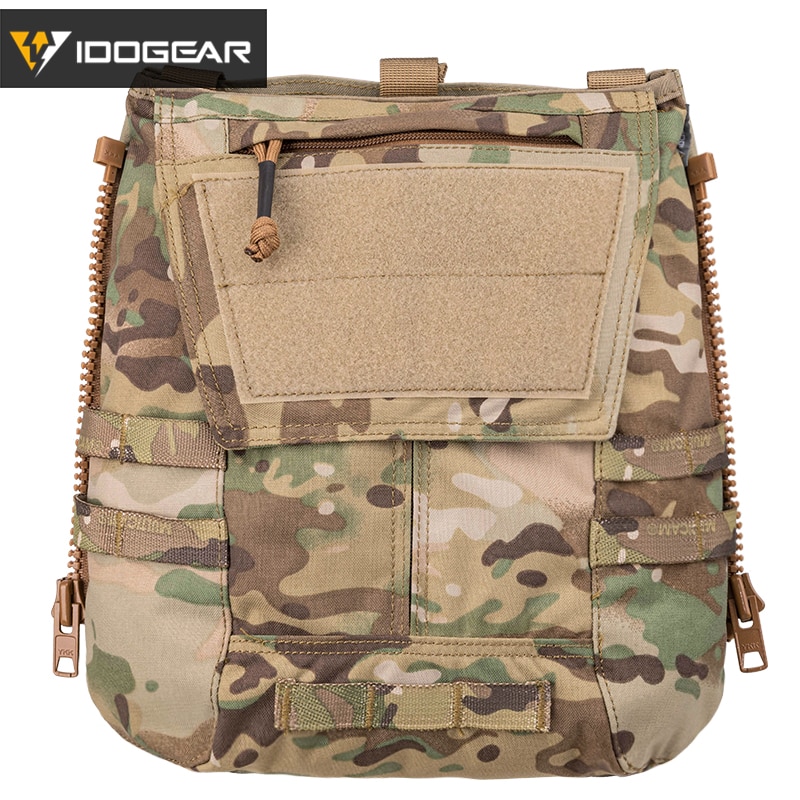 IDOGEAR Tactical Pouch Bag Zip On Panel W/ Mag Pouch for AVS JPC2.0 CPC Vest MC 