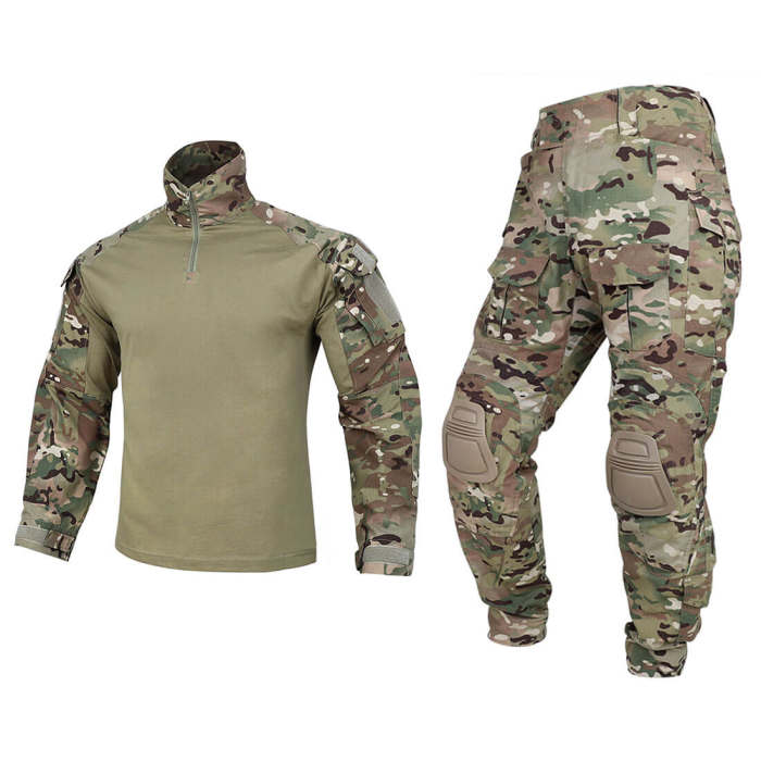 Krydex G3 BDU Tactical Combat Uniform Suit with Knee Pads