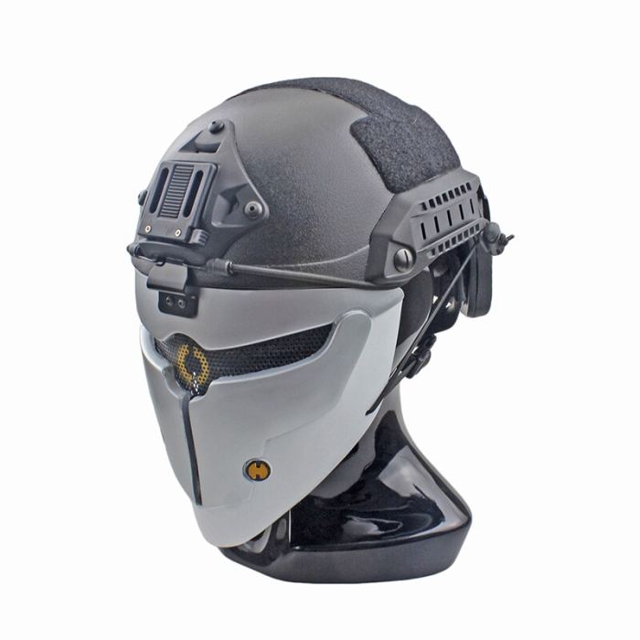 FRP Greyfox Mask Tactical Hunting Paintball Protective Mask for Halloween- Without Helmet