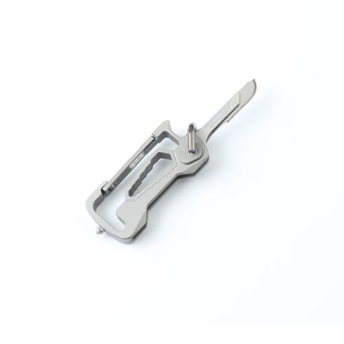 DICORIA Multi-function EDC Keychain Titanium Alloy Corkscrew Self-defense Mini Folding Knife