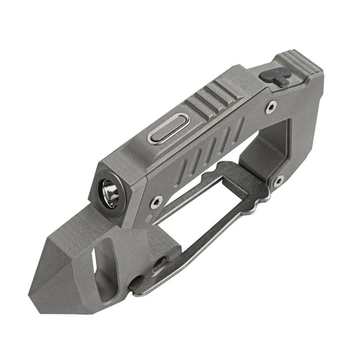 FL10 Titanium EDC Carabiner Multifunctional Illumination Flashlight EDC Corkscrew