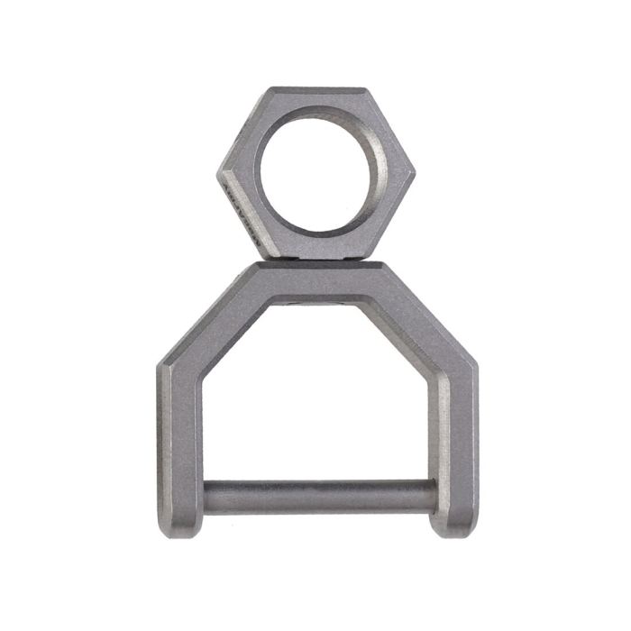 CH5 Titanium Rotatory D Shape EDC Key Ring Daily Carry Mini Tools