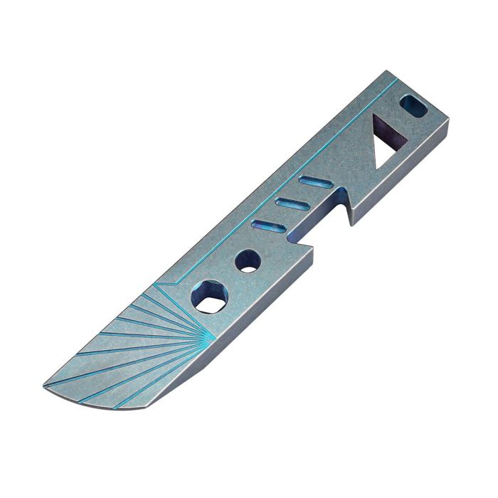 RL2 Titanium EDC Corkscrew Prybar Ruler Daily Multifunctional EDC Mini Tools