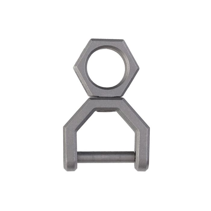 CH5 Titanium Rotatory D Shape EDC Key Ring Daily Carry Mini Tools