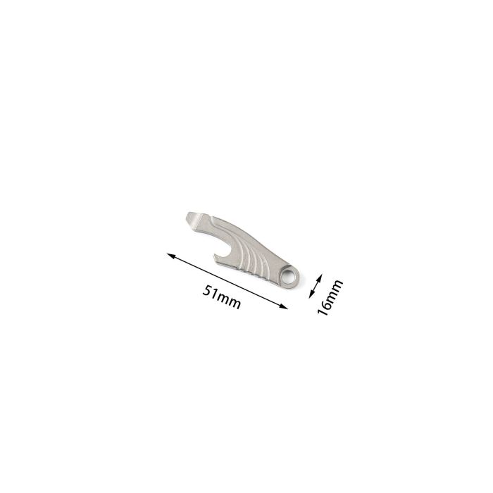 DICORIA Titanium Alloy EDC Corkscrew Mini Multi-function Keychain Screwdriver EDC Pendant Tools