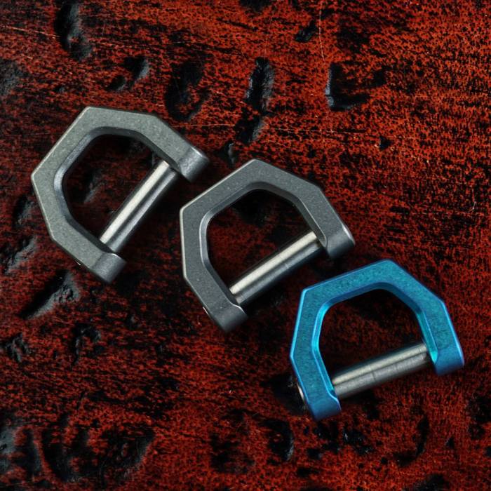 CH2 Titanium D Shape EDC Key Ring Daily Carry EDC Tools