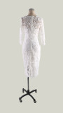 White Flower Lace Chic Slimming Dress