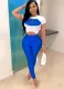 Summer Print Fit Two Piece Pants Set