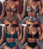 Sexy Leopard O-Ring Two Piece Swimwear