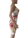 Summer Sleeveless Floral Bodycon Rompers