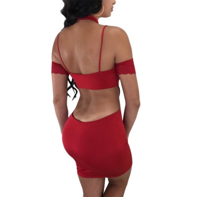 Sexy Cut Out Scoop Party Dress