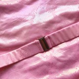 Plain Color Halter One-Piece Swimwear with Belt